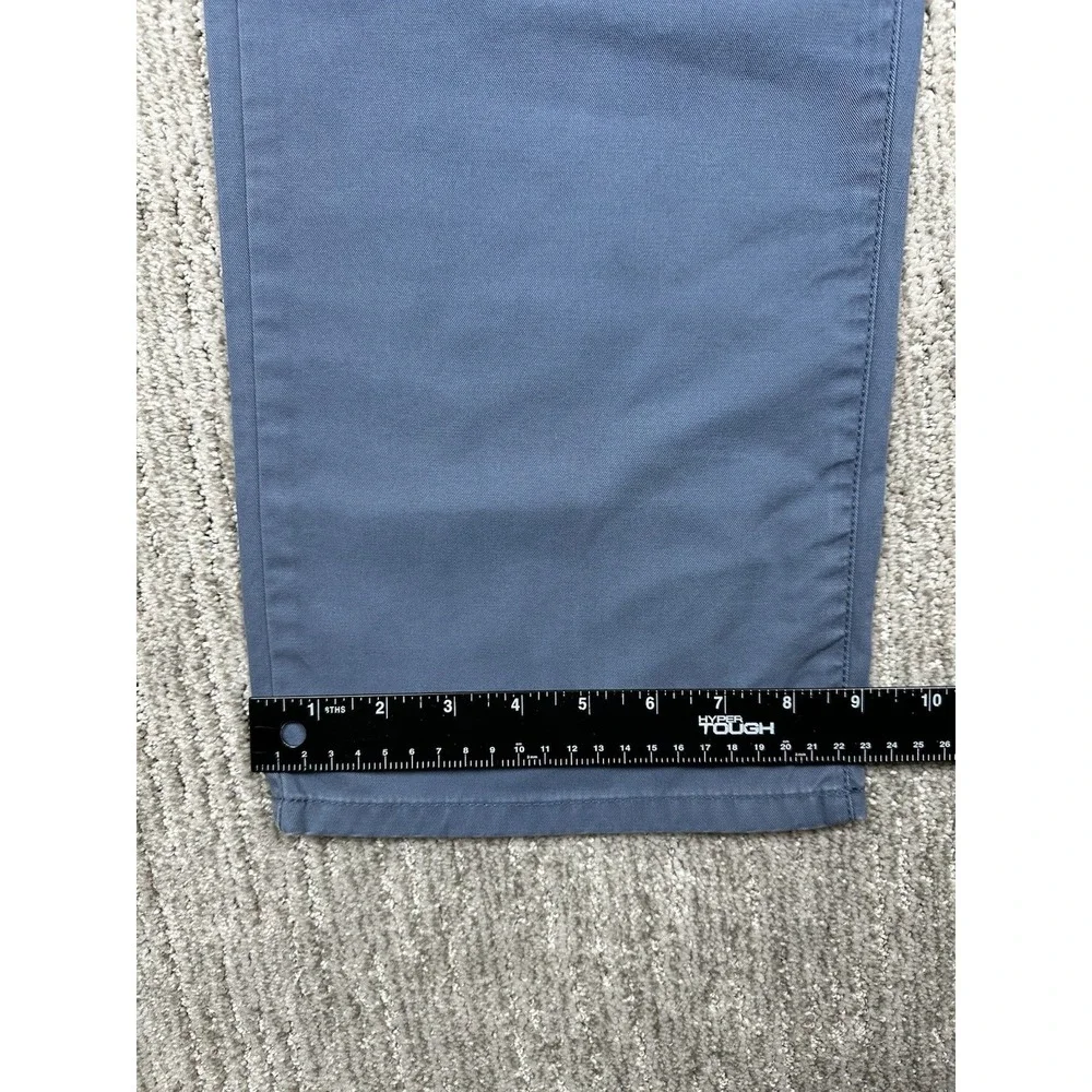LL Bean Pants Men's 38x29 Pima Cotton 5 Pocket Chino Standard Fit Blue Straight